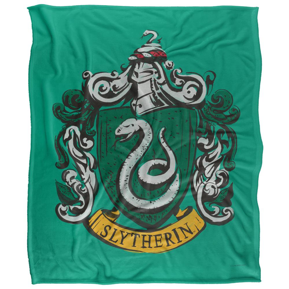 Multicoloured - Front - Harry Potter Slytherin Painted Blanket