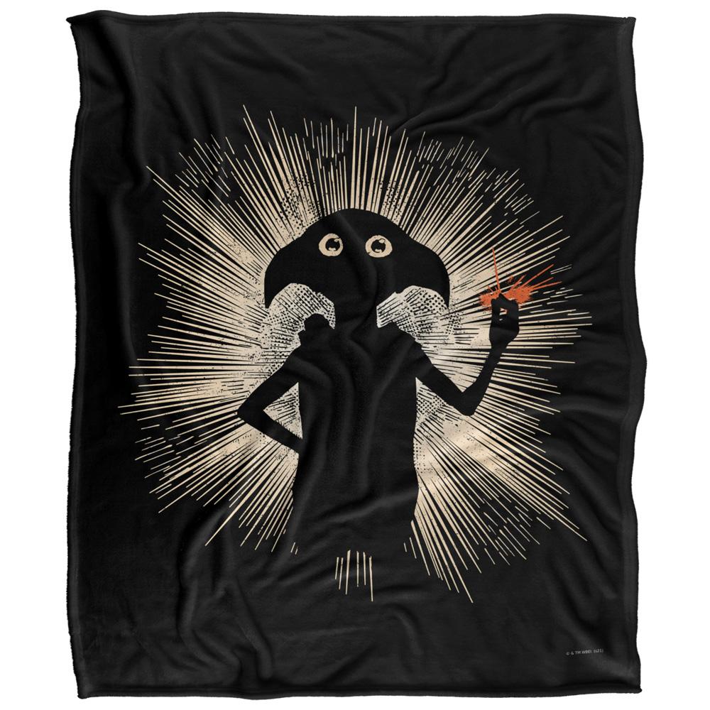 Multicoloured - Front - Harry Potter Silhouette Dobby Blanket