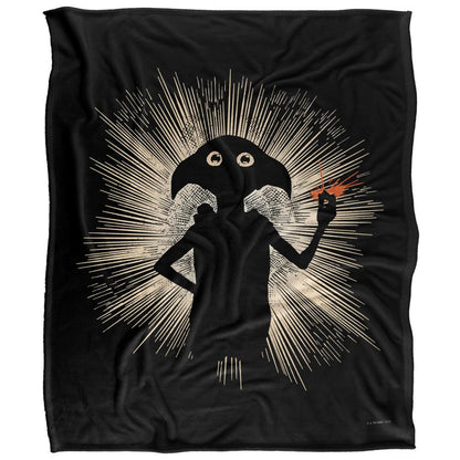 Multicoloured - Front - Harry Potter Silhouette Dobby Blanket