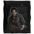 Multicoloured - Front - Vampire Diaries Portrait Damon Blanket