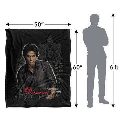 Multicoloured - Pack Shot - Vampire Diaries Portrait Damon Blanket
