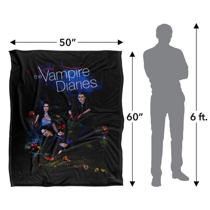 Multicoloured - Pack Shot - Vampire Diaries Group Shot Blanket