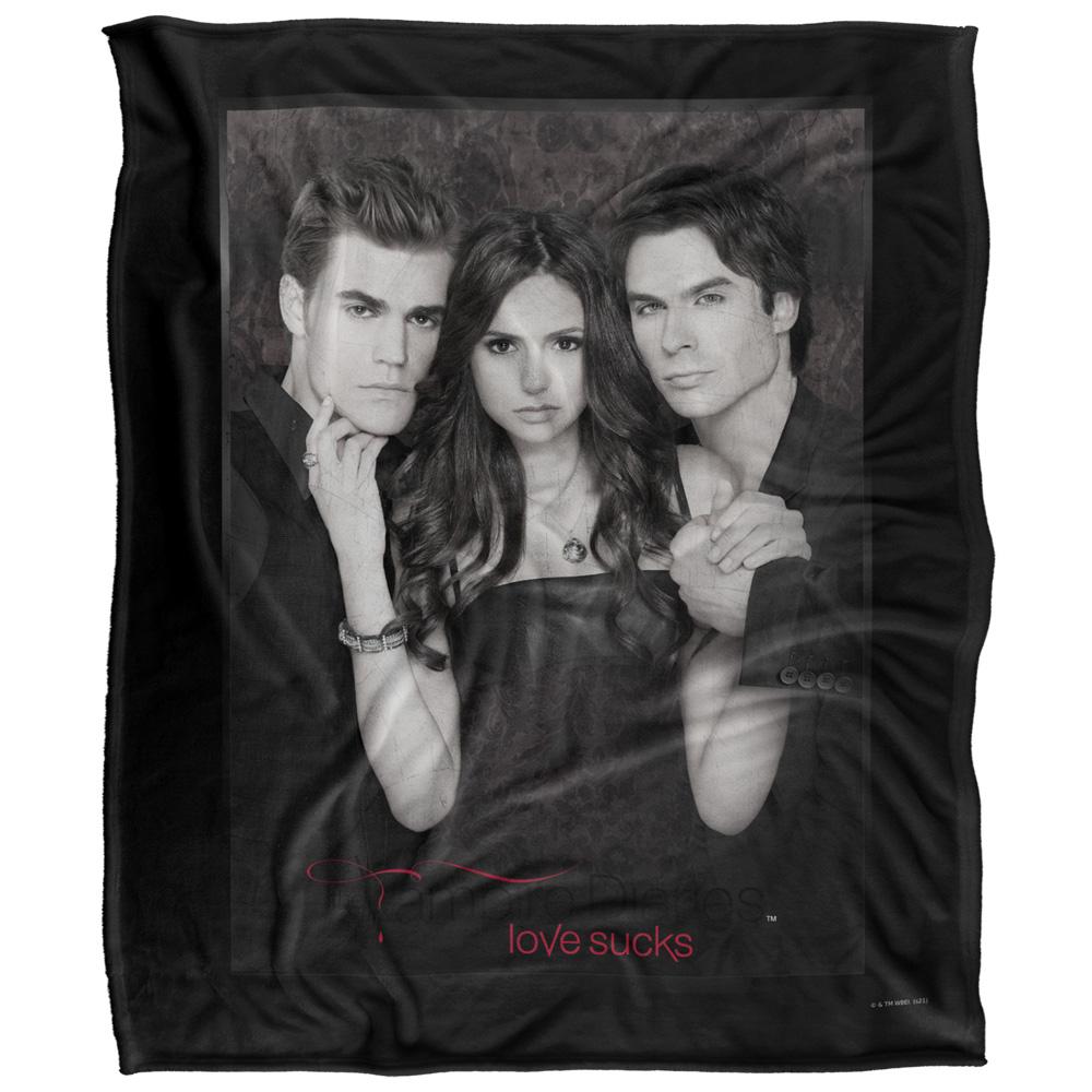 Multicoloured - Front - Vampire Diaries Black and White Blanket