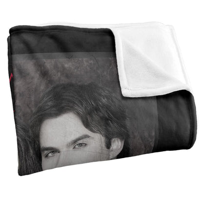 Multicoloured - Back - Vampire Diaries Black and White Blanket