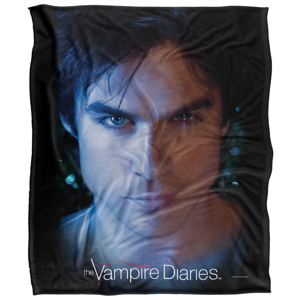 Multicoloured - Front - Vampire Diaries Headshot Damon Blanket