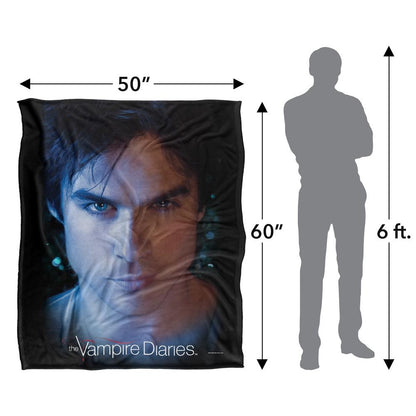 Multicoloured - Pack Shot - Vampire Diaries Headshot Damon Blanket