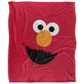 Multicoloured - Front - Sesame Street Face Elmo Blanket