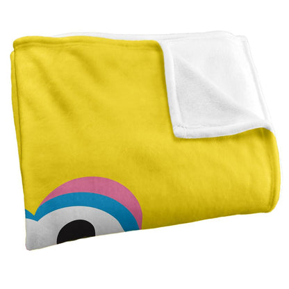 Multicoloured - Back - Sesame Street Head Big Bird Blanket