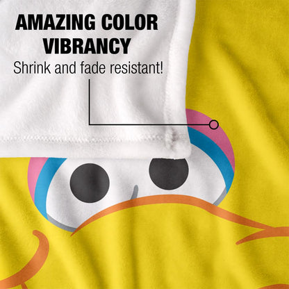 Multicoloured - Lifestyle - Sesame Street Head Big Bird Blanket