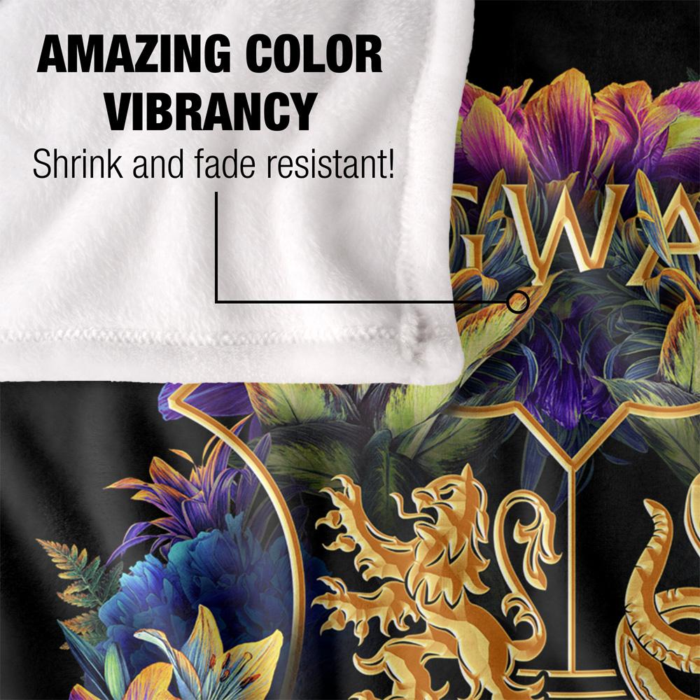 Multicoloured - Lifestyle - Harry Potter Hogwarts Floral Blanket