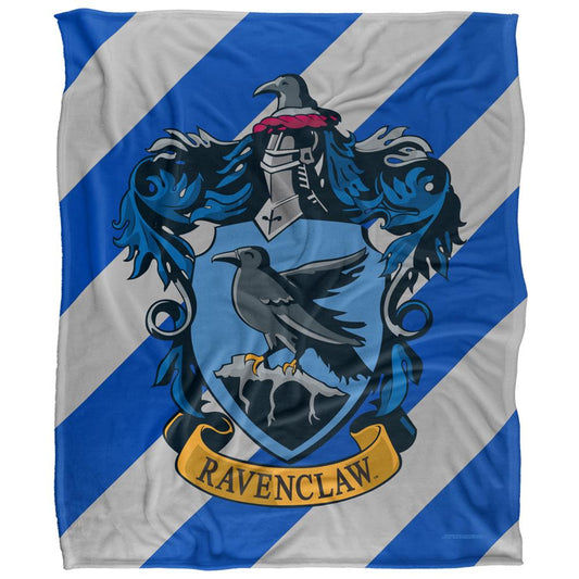 Multicoloured - Front - Harry Potter Ravenclaw Striped Blanket