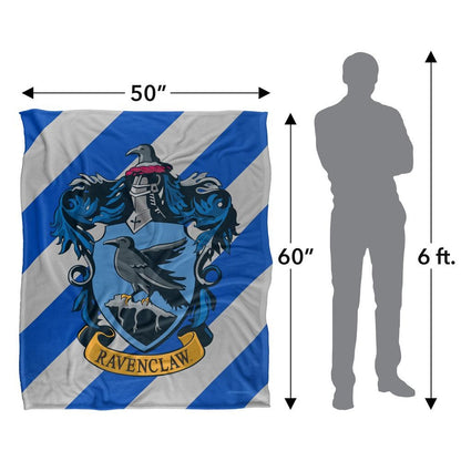 Multicoloured - Pack Shot - Harry Potter Ravenclaw Striped Blanket