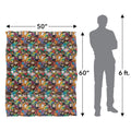 Multicoloured - Pack Shot - Harry Potter Chibi Group Blanket
