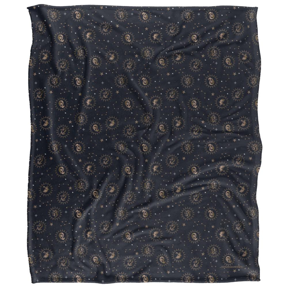 Multicoloured - Front - Harry Potter Hogwarts Houses Blanket