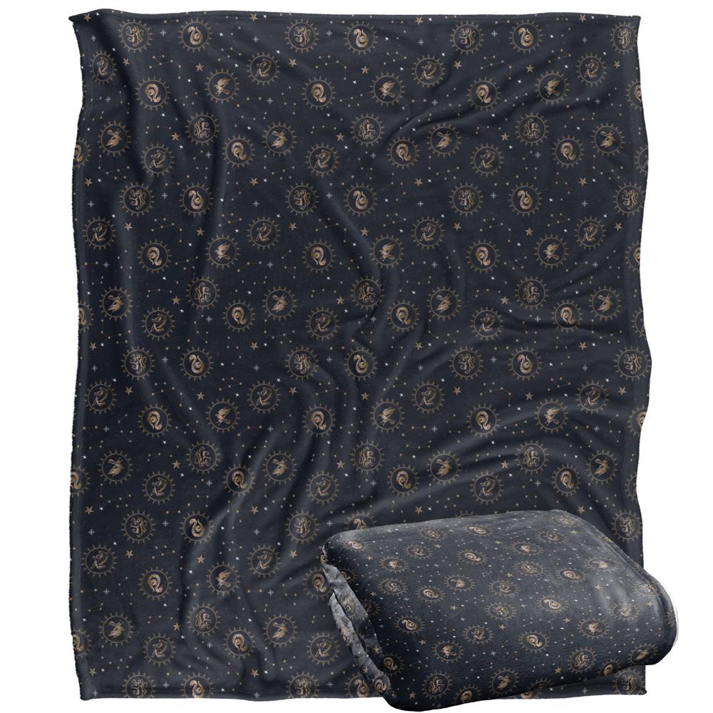 Multicoloured - Side - Harry Potter Hogwarts Houses Blanket