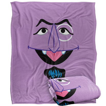 Multicoloured - Side - Sesame Street Face The Count Blanket