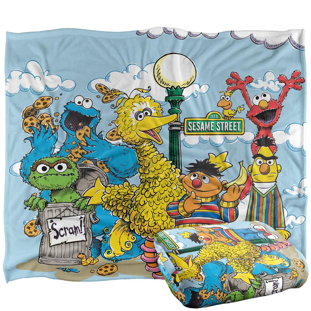 Multicoloured - Side - Sesame Street Retro Blanket