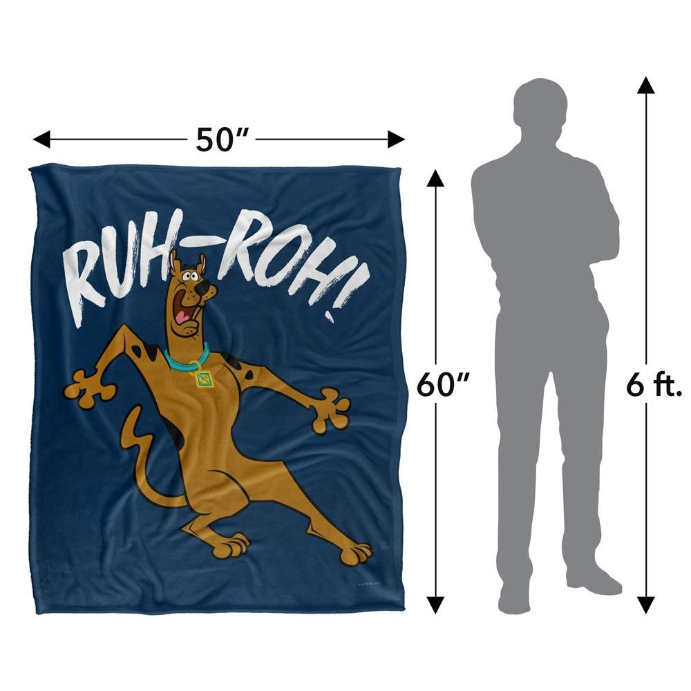 Multicoloured - Pack Shot - Scooby Doo Ruh Roh Blanket