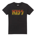 Black - Front - Kiss Mens Logo T-Shirt