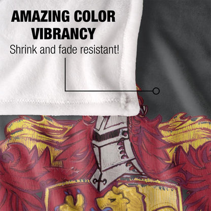 Multicoloured - Lifestyle - Harry Potter Gryffindor Stitched Crest Blanket