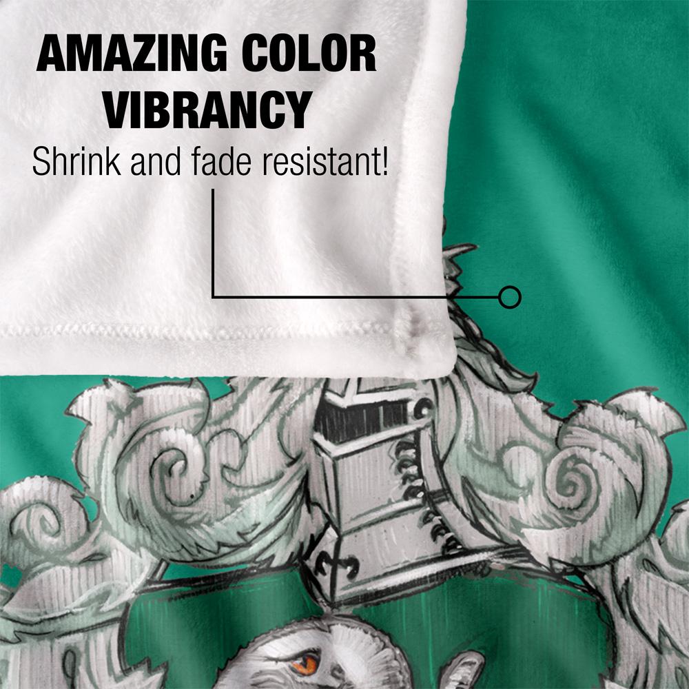 Multicoloured - Lifestyle - Harry Potter Slytherin Stitched Crest Blanket