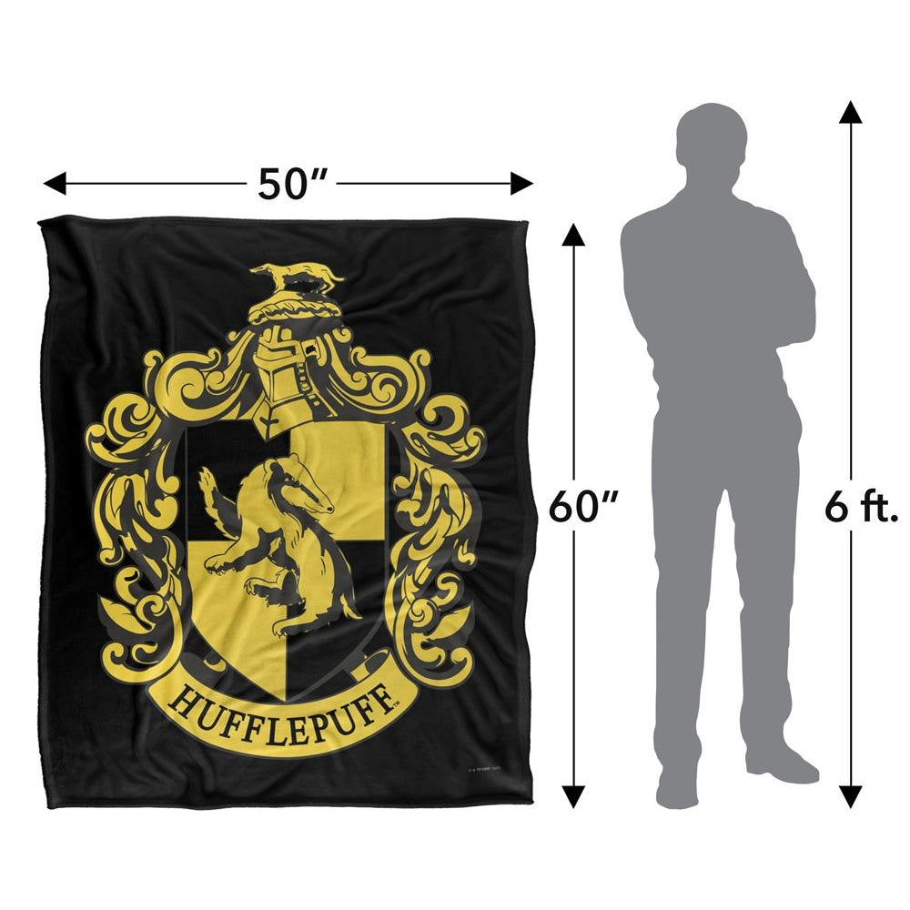 Multicoloured - Pack Shot - Harry Potter Hufflepuff Crest Blanket