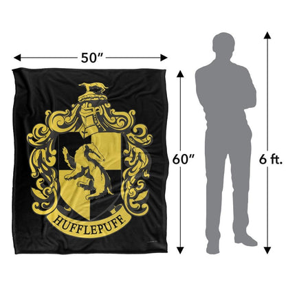 Multicoloured - Pack Shot - Harry Potter Hufflepuff Crest Blanket