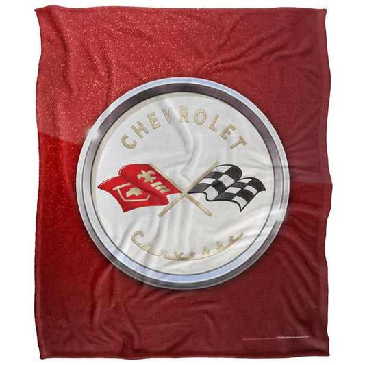 Multicoloured - Front - Chevrolet Corvette Logo Blanket