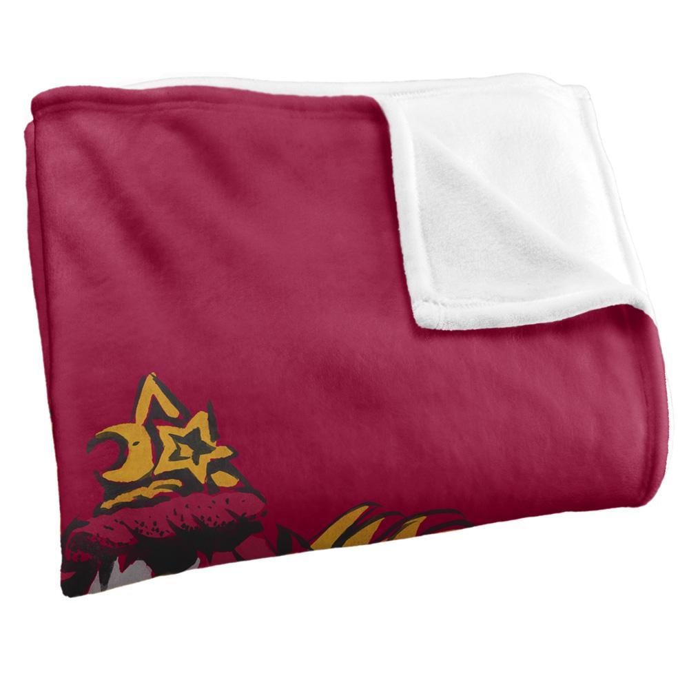 Multicoloured - Back - Harry Potter Gryffindor Painted Blanket