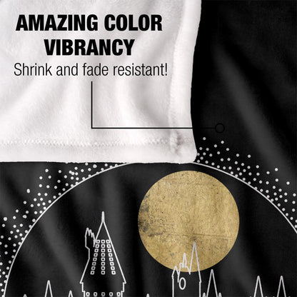 Multicoloured - Lifestyle - Harry Potter Hogwarts Outline Blanket