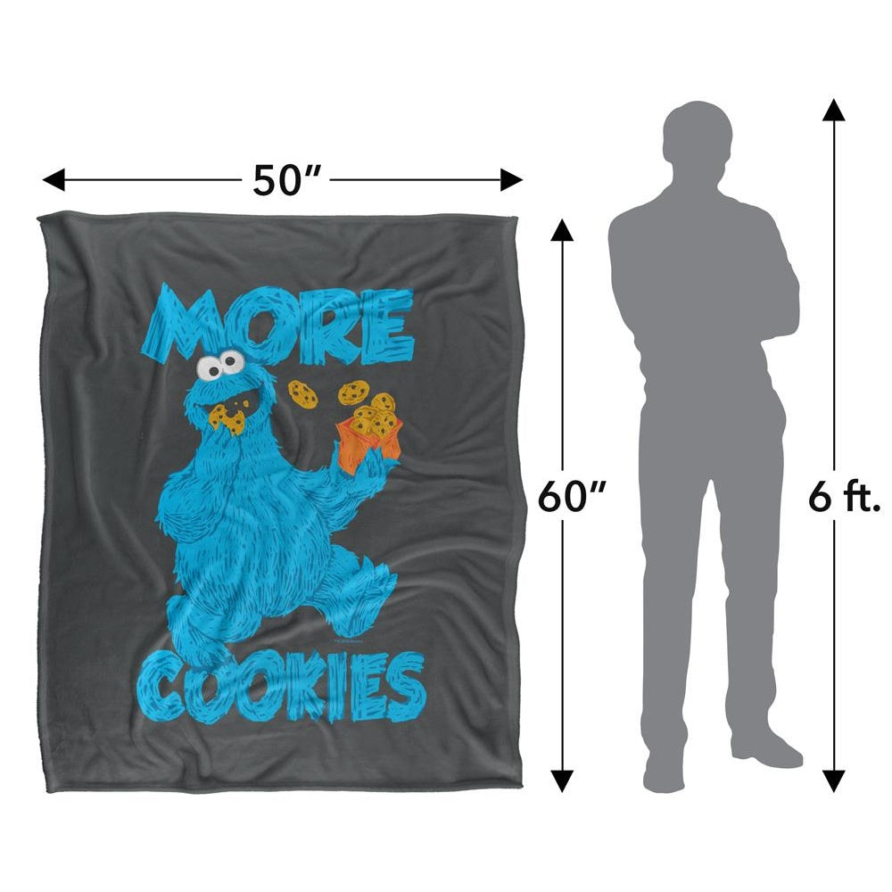 Multicoloured - Pack Shot - Sesame Street More Cookies Blanket