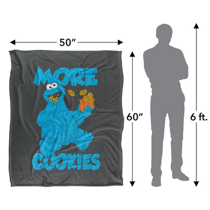 Multicoloured - Pack Shot - Sesame Street More Cookies Blanket