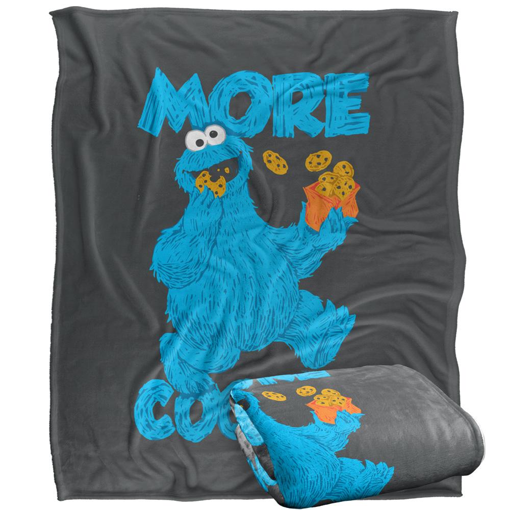 Multicoloured - Side - Sesame Street More Cookies Blanket