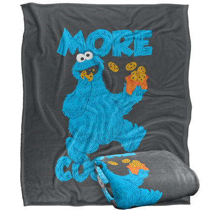 Multicoloured - Side - Sesame Street More Cookies Blanket