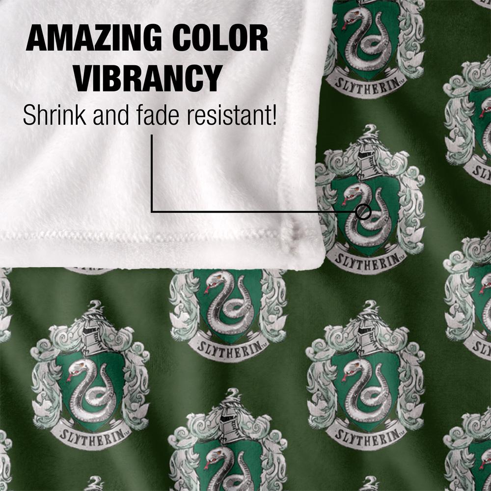Multicoloured - Lifestyle - Harry Potter Slytherin Repeat Print Blanket
