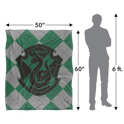 Multicoloured - Pack Shot - Harry Potter Slytherin Blanket