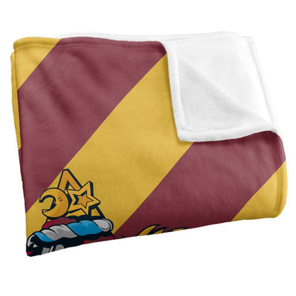 Multicoloured - Back - Harry Potter Gryffindor Striped Blanket