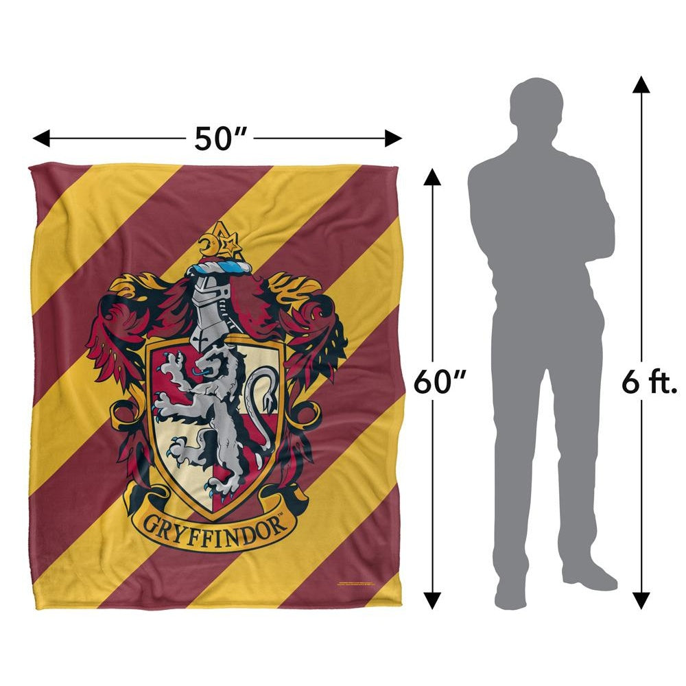 Multicoloured - Pack Shot - Harry Potter Gryffindor Striped Blanket