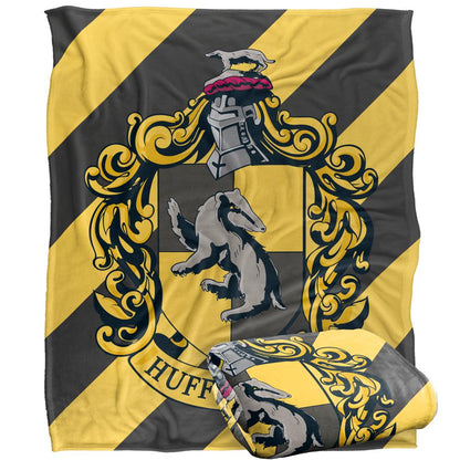 Multicoloured - Side - Harry Potter Hufflepuff Striped Blanket