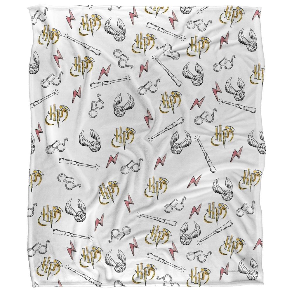 Multicoloured - Front - Harry Potter All-Over Print Blanket