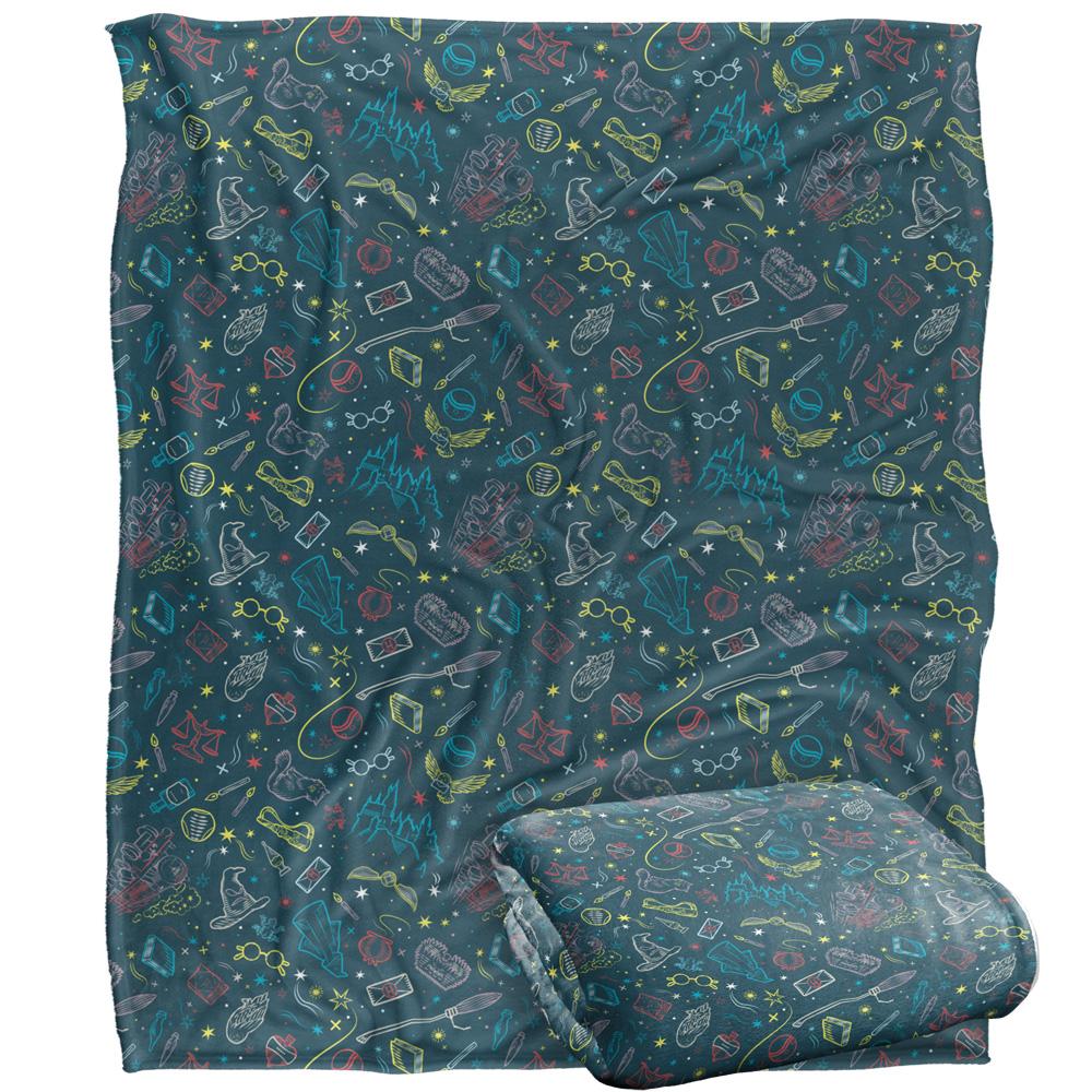 Multicoloured - Side - Harry Potter Assorted Designs Blanket