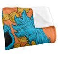 Multicoloured - Back - Sesame Street Painted Cookie Monster Blanket
