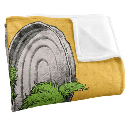 Multicoloured - Back - Sesame Street Painted Oscar The Grouch Blanket