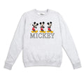 Sports Grey - Front - Disney Womens-Ladies 90´s Mickey Mouse Retro Sweatshirt