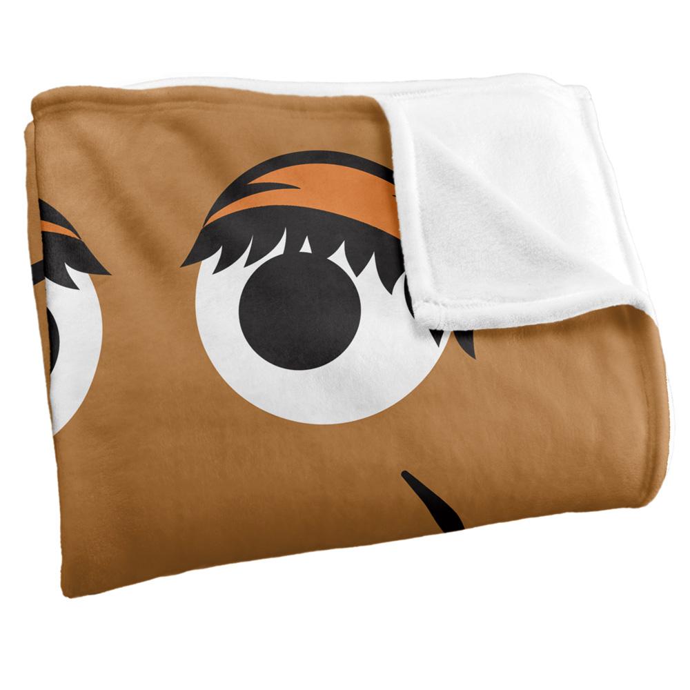 Multicoloured - Back - Sesame Street Face Snuffleupagus Blanket