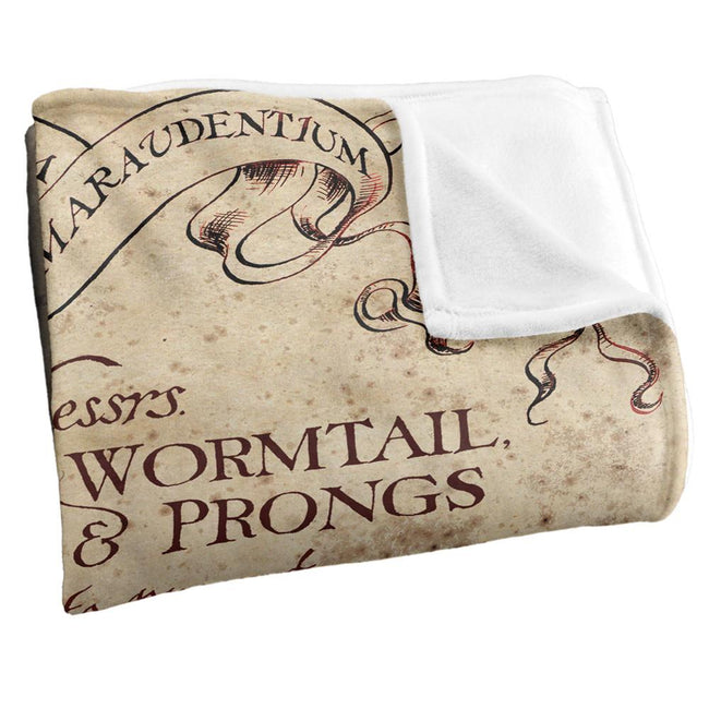 Multicoloured - Back - Harry Potter Marauders Map Blanket