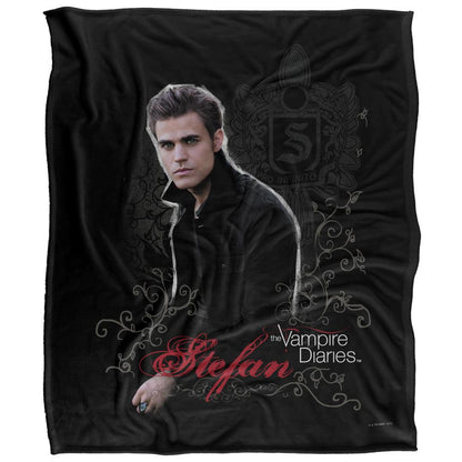Multicoloured - Front - Vampire Diaries Portrait Stefan Blanket