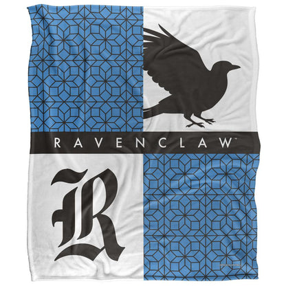 Multicoloured - Front - Harry Potter Ravenclaw Squares Blanket