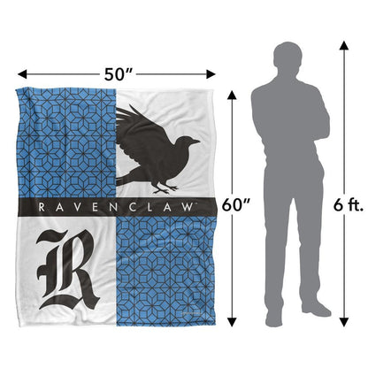 Multicoloured - Pack Shot - Harry Potter Ravenclaw Squares Blanket