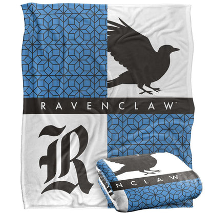 Multicoloured - Side - Harry Potter Ravenclaw Squares Blanket